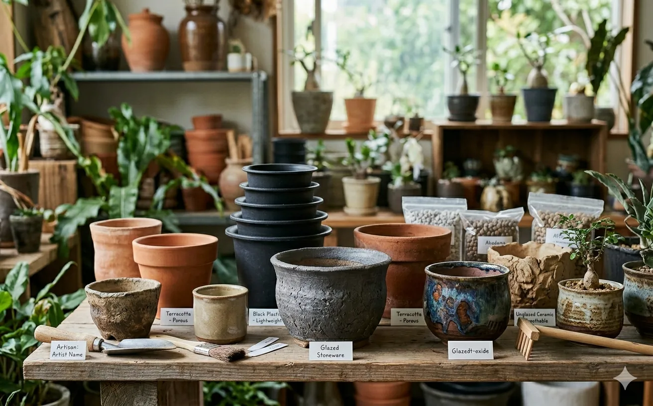 塊根植物の鉢の選び方