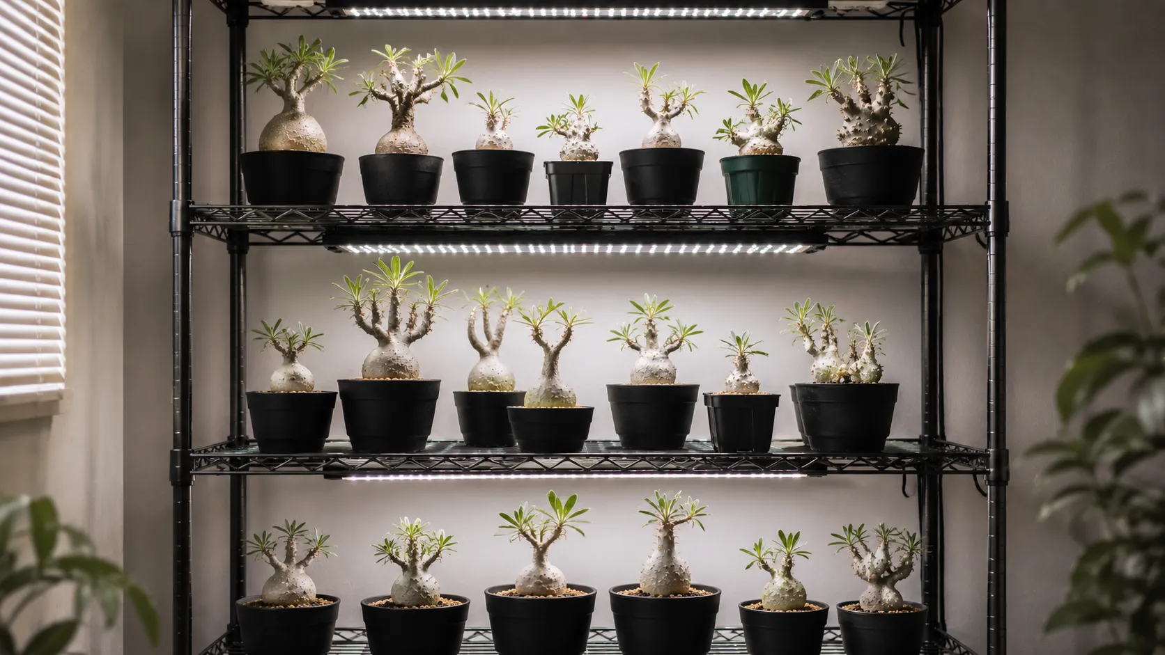 塊根植物用の植物棚