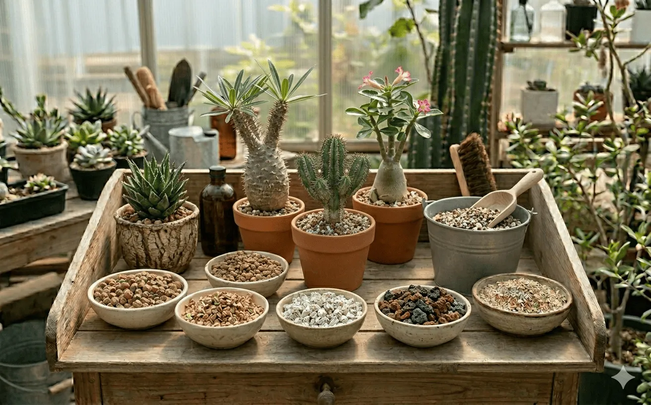 塊根植物の用土・配合レシピ