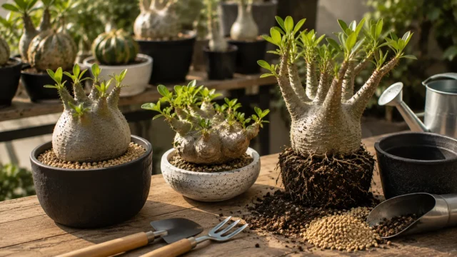 塊根植物の春の管理