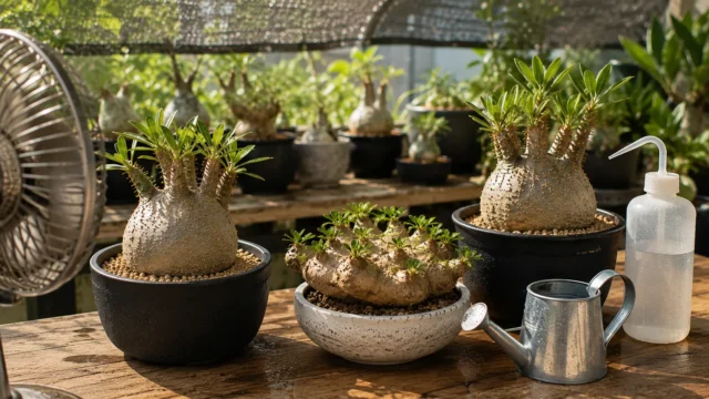 塊根植物の夏の管理